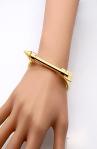 Ny ankomst trendig rostfritt stål manschettkammare kvinnliga armband smycken för kvinnor1180116