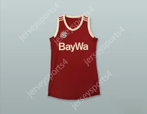 Niestandardowe Nay Men Youth/Kids Bayern Monachent Red Basketball Jersey Top Sched S-6xl