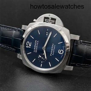 Orologio da polso più grest Panerai Luminor Serie Swiss Orologio Swiss MECHINICA MECCHIO MECCHIO SPORT SPORT SPORT UOMO HASO GUARDA DI LANCO Diametro 42mm PAM01393