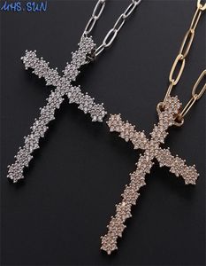 MHS.SUN Fashion Women Pendant Necklace AAA Zircon Stone Jewelry Religion Necklace Chain Choker For Men Party Gift 1PC 2010138396233