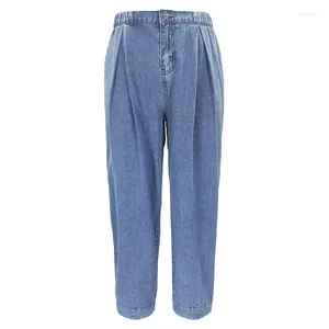Женские джинсы наполовину брюки комфортно распух