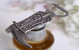 Creative Hitched Cowboy Boot Bottle Opener för Western Birthday Bridal Wedding Favors and Party Gifts RRA26452116425