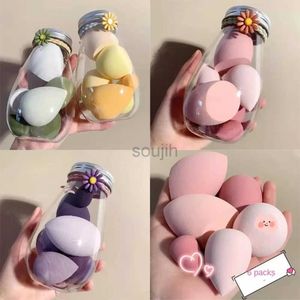 Makeup Tools Six Sanitary Soft Makeup Sponge flaskor Våt och torr kosmetik Puff Foundation Make-up Powder Puff Beauty and Makeup Tools D240510