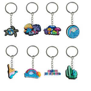 Charms Blue Series KeyChain Par Backpack Key Chains For Women Cool Colorf Character With Wristlet Chain Kid Boy Girl Party Favors G otzeg