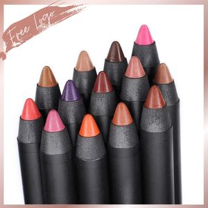 Private Label Wholesale Lip Liner Vegan Creamy Lip Pencil High Pigment Bulk Start Your Own Makeup Line Eyeliner Waterproof 240506