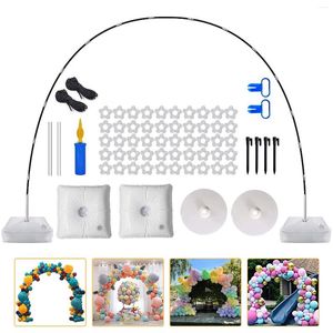 Kit arco palloncinato per decorazioni per feste 10 piedi per 9 supporto regolabile con base spessa riempibile con acqua 50 clip pompa