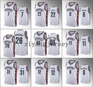 Brooklyn Nets039S Homens Kyrie Irving Caris Levert Kevin Durant Jarrett Allen Spencer Dinwiddie White 2021 Jersey Custom1135049