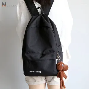 Backpack Nufangu Big Capacidade Oxford Fashion Girls Leisure Bag Middle School Student Books Boys Teenager Travel