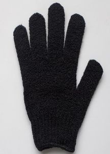 Neue schwarze Nylonkörperreinigung Handschuhe Peeling Bath Handschuh fünf Finger Duschhandschuhe Badezimmerversorgungen LX23008102551