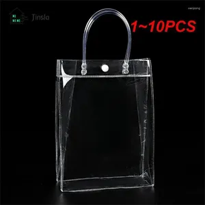 Storage Bags 1-10PCS Wash Bag Transparent Show Individuality Versatile Convenient Fashionable Clear Pvc Tote With Drink Holder