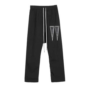 Męskie spodnie męskie spodni Gotycka męska odzież jesienna solidne sporne spodnie ulicy czarne spodnie2405