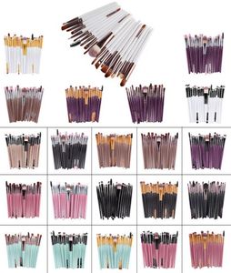 20 pcsset Make -up Pinsel Set Lidschattenfundament Fundament Augenbrauen Lippenbürste Professionelle Make -up -Pinsel Kosmetische Werkzeug 7079583