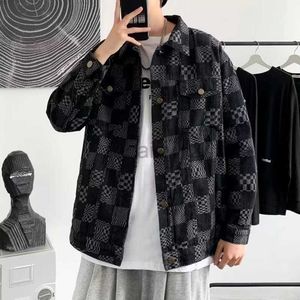 Jackets de designers de designer de roupas de vestuário de tamanho grande masculino masculino para o Denim American Denim para a primavera masculina e o outono no Instagram Trendy Loose e Bleandome Street