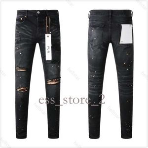 purple jeans designer jeans for mens jeans high quality fashion mens jeans cool style designer pant distressed ripped biker black blue jean slim fit 24ss 797