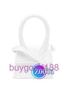 Delikat lyx Jaq Designer Tote White Petit Crossbody Bag Solid Color Fashionable Texture One Shoulder liten handväska