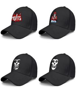 Danzig Designs Misfits Fiend Skull Black Mens e Women Baseball Cap Designer Golf Golf Cool E.