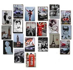 Old Movie Metal Poster Plaque Wall Art Art Decor Retro Metal Tin Tin Sign For Bar Club Man Painting Iron Iron Pittura JK2006KD5590040