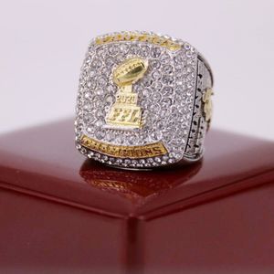 Fabrik Großhandelspreis 2020 Fantasy Football Championship Ring USA Größe 8 bis 14 mit hölzernen Display -Box Dropshipping 228y