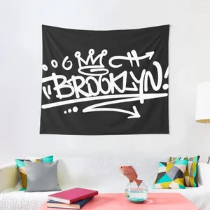 Tapisserier Brooklyn Graffiti Tapestry House Decoration Room Decor Korean Stil Wallpapers Home