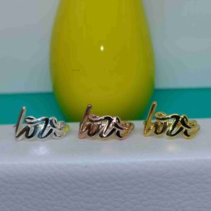 Tiffanyjewelry projektanta Zespół Pierścień Sier Diamond Love Pierścień Ring Runtaire Cound Thin Band Pierścienie palcami mężczyzn pary element biżuterii