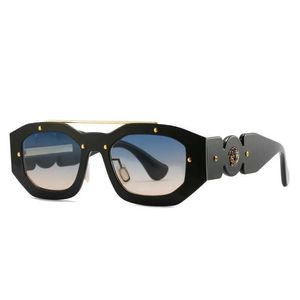 Okulary przeciwsłoneczne gorąca wyprzedaż Nowa przybycie popularne małe poligonowe ramy mężczyźni i kobiety okulary przeciwsłoneczne z luksusowym projektem marki do okularów unisex okulary J240508