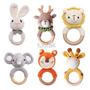 Zähler Spielzeug 1 Baby Zahnmusik Klapperschlangen Kinderhäkeln Häkelklappern Elefant Giraffe Ring Holz Baby Fitnessstudio Montessori Kinderspielzeug D240509