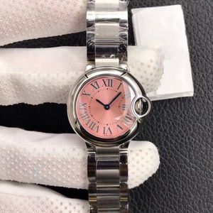 Wysokiej jakości panie zegarek różowy biały tarcza 33 mm automatyczny ruch mechaniczny zegarki Women Watche Projektantka Kobieta na rękę nadgarstka 314R