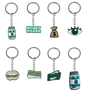 Charms USD Thema 19 Schlüsselbund für Kids Party bevorzugt Keyring Männer Goodie Bag Stuffers Lieferungen Geeignetes Schulbag Key Ring Kette Christma OT2RV