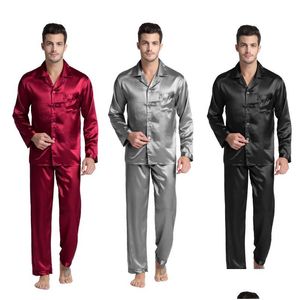 MENINOS MENINOS MENS TONY CANDICE CETINA PIJAMA DE SILK PAJAMA PIJAMAS DE ESTILO MODERNO MOLENTE ANECIMENTO DAIXA DOVENHA DE DRIPA DE VERÃO DO DIPA U DHFXS