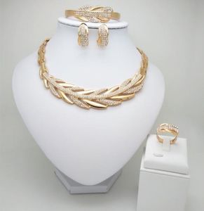 Kingdom MA MAGERIAN BEADS Gioielli da sposa set da sposa Dubai Gold Color Set di gioielli africani Collace Bracciale Set 2101987882