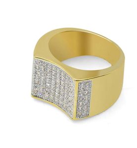 2018 новый стиль CZ Bling Bling Ring Micro Pave Cubic циркония смоделировать бриллианты хип -хоп Ring8387512