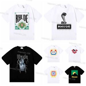 rhude tshirts men designer shirt look coconut graphic tee casual t-shirt vacation Tshirt cotton t shirt queen graphic tee shirt