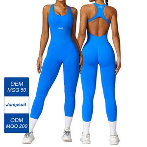 Lu Yoga Bodysuit Align Jumpsuit Women Fiess Bodysuit New Arrivals One-Piece Bodysuit Padded Oight U Neck Hollow Back Romper Playsuit AC