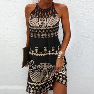 Sexy Camisole Dress For Women 2024 Summer Beach Boho Sundress Loose Skirt Elegant Female Clothing Bodycon Vestidos Mini Dres 240506