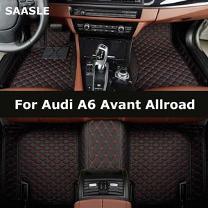 Tapetes de piso tapetes Saasle Custom Car Floor para Audi A6 Avant Allroad Auto Carpets Foot Coche Accessorie T240509