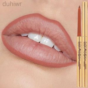 Lippenstifte Matte Kontur Lip Liner Stift wasserdicht haltbarer rosa Kontur Nude Lippenstift Nicht klebriger Tasse Glatter Samt Lippenstift Makeup D240510