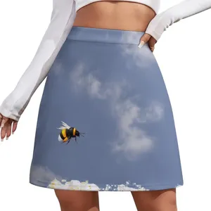 Spódnice mody mini - Sky Blue and Bee spódnica krótka minispódniczka