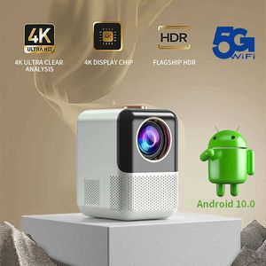 Projektory 4K Portable Mini LED Video Belka Inteligentna projektor kina domowego 5G WIFI Bluetooth Wireless High Definition Movie Projector J240509