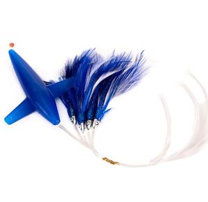 Trolling Feather Tuna Przynęta Słona spódnica sztuczna przynęta ze stalowym haczykiem H053 Hook rybacki6060413