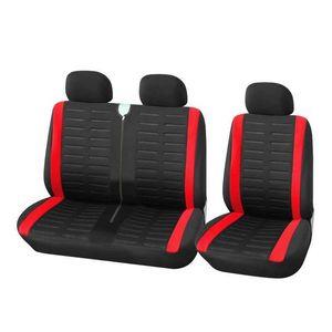 Bilstolskydd 1+2 röda säte täcker bilstolskydd för transportör för Renault Master 3 för Jumpy från 2008 till 2016 för 2004 Renault Master 2 T240509