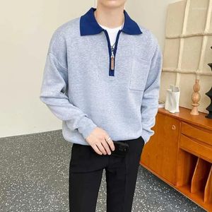 Männerpullover beige Pullover Polo Zipper Mann Kleidung Zip-up für Männer Kleidung große große Größe x Sweatshirts bestellen einen lustigen Baggy