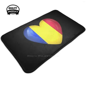 Tappeti il ​​mio cuore è solo Romania 3D Household Goods Mat Tappet Tappet Foot Pad I Love