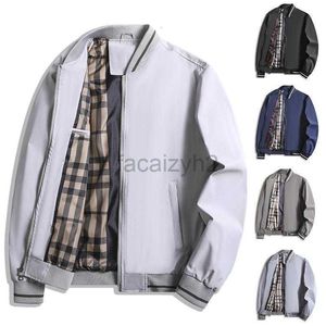 Men's plus size Outerwear & Coats Spring and autumn new jacket men's middle-aged loose hoodless casual men's jacket