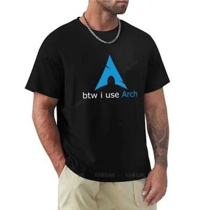 Camiseta masculina de camisetas de verão para meninos btw eu uso camiseta arch camiseta t-shirt preto t camise