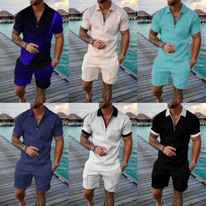 2024 Summer Short Sleeve Shorts Two Piece Sports and Casual Men's Set M510 48