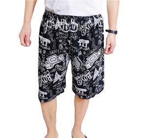 Men039s Upewnik Pajama Szorki Pajama Dno Krótki Krótki Plaid Placket plus rozmiar bawełniany jedwabne spodnie plaż34909255648513