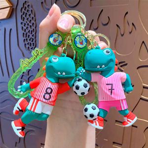 Клавичные кукол Lanyards Creative Cartoon Football Dinosaur Doll Collecains для мужчин и женщин, персонализированные рюкзаки, подвески, автомобильные брелки, подарки оптом