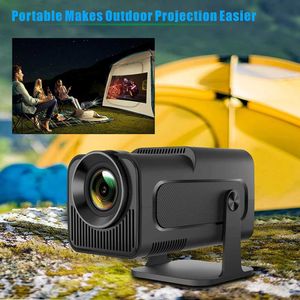 Projetores Magsub Android 11 390Ansi Hy320 Projector 4K Native 1080p Dual WiFi6 BT5.0 Projetor portátil de cinema ao ar livre Atualizado HY300 J0509