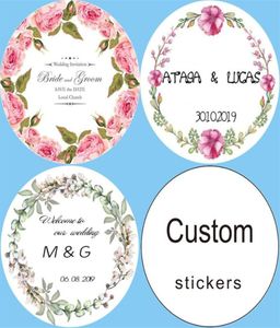 100 customizable personalized birthday gift box tags candy gift stickers logo invitations wedding stickers custom add your name2447419084