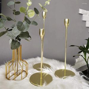 양초 홀더 로맨틱 금속 단순 금 웨딩 장식 바 파티 거실 장식 홈 촛대